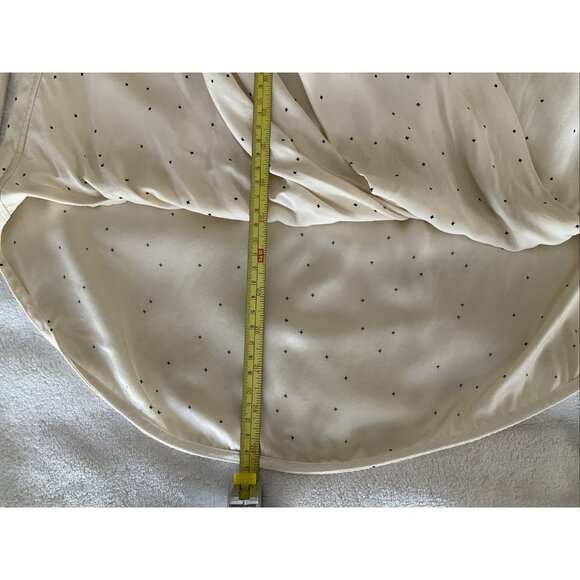 Rag & Bone Off White Silk Neutral Long Sleeve Classic Quiet Luxury Blouse Top M - Picture 8 of 10